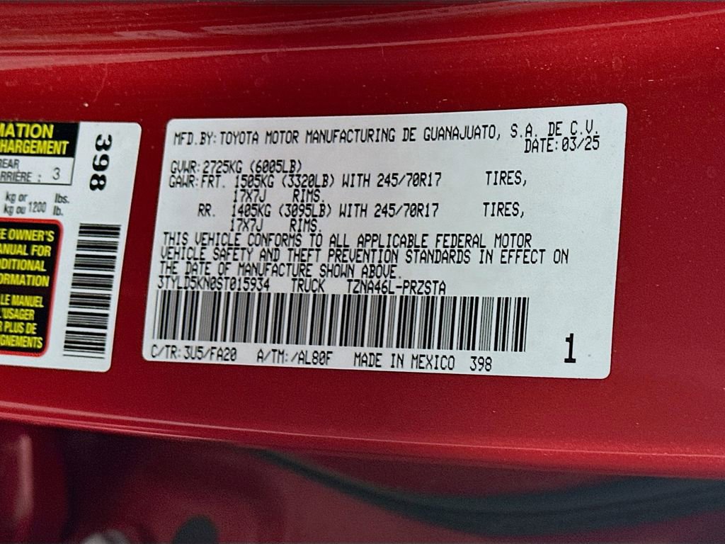 Used 2025 Toyota Tacoma SR AWD/4WD image 35