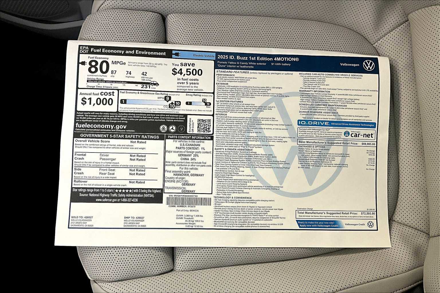 New 2025 Volkswagen ID. Buzz 1st Edition image 35