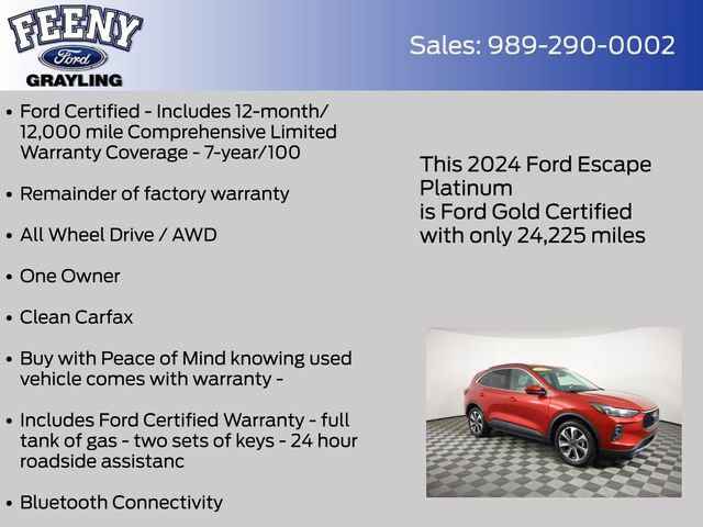 Used 2024 Ford Escape Platinum AWD/4WD image 5