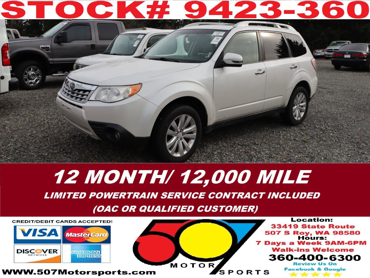 Used 2011 Subaru Forester 2.5X Touring w/ Popular Equipment Group 4B AWD/4WD image 2