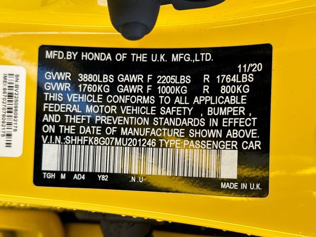 Used 2021 Honda Civic Type R Limited image 14