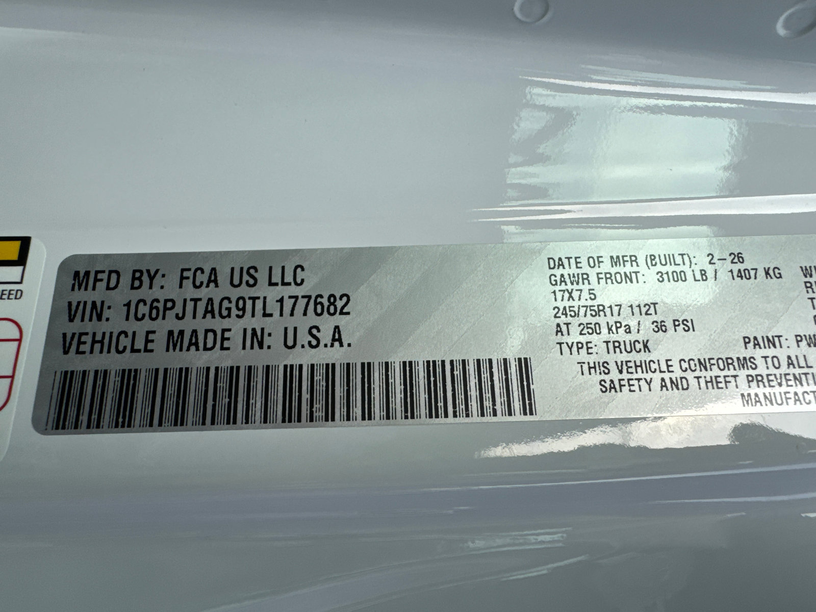 New 2026 Jeep Gladiator Sport image 30