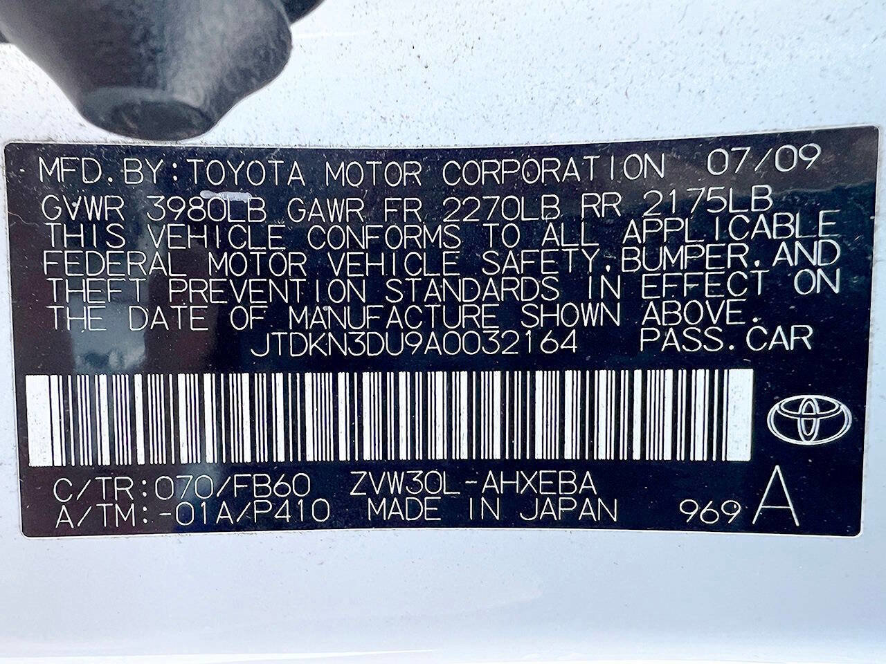 Used 2010 Toyota Prius Five image 3