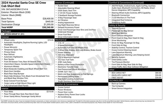 Used 2024 Hyundai Santa Cruz SE image 29