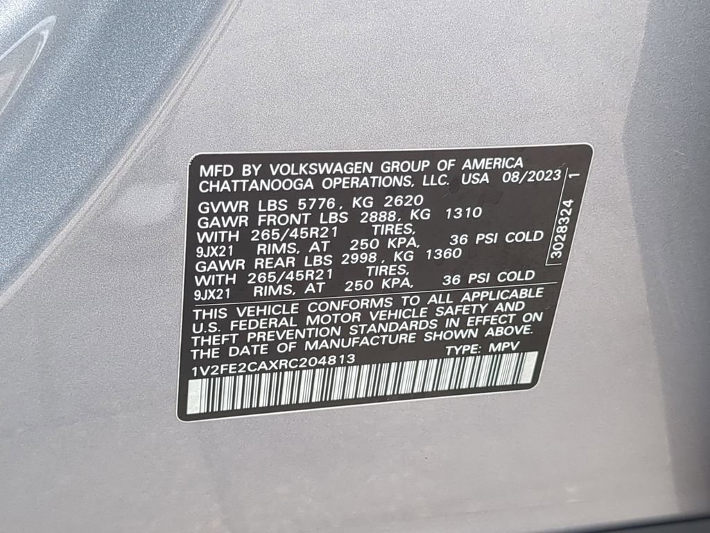Certified 2024 Volkswagen Atlas Cross Sport SEL Premium R-Line AWD/4WD image 39