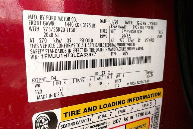 Used 2020 Ford Expedition XLT w/ Equipment Group 202A image 6