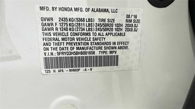 Used 2017 Acura MDX FWD w/ Technology Package image 32