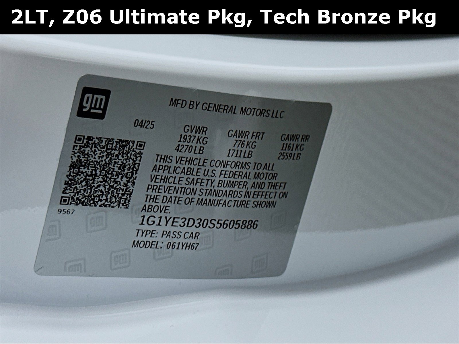 New 2025 Chevrolet Corvette Z06 w/ Z07 Performance Package image 30