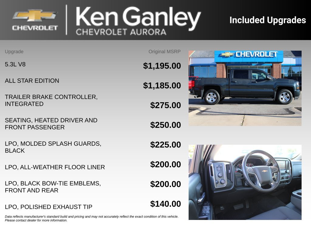Certified 2018 Chevrolet Silverado 1500 LT w/ All Star Edition AWD/4WD image 6