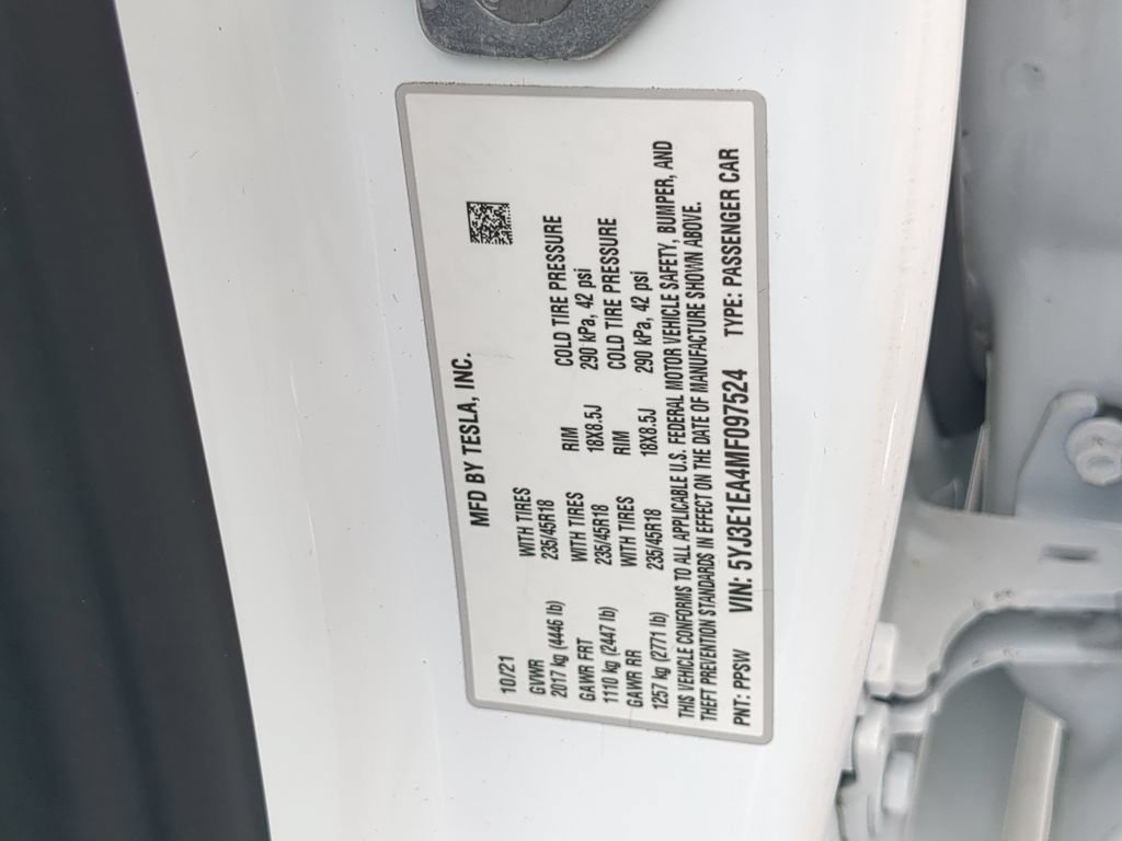 Used 2021 Tesla Model 3 Standard Range Plus RWD image 32