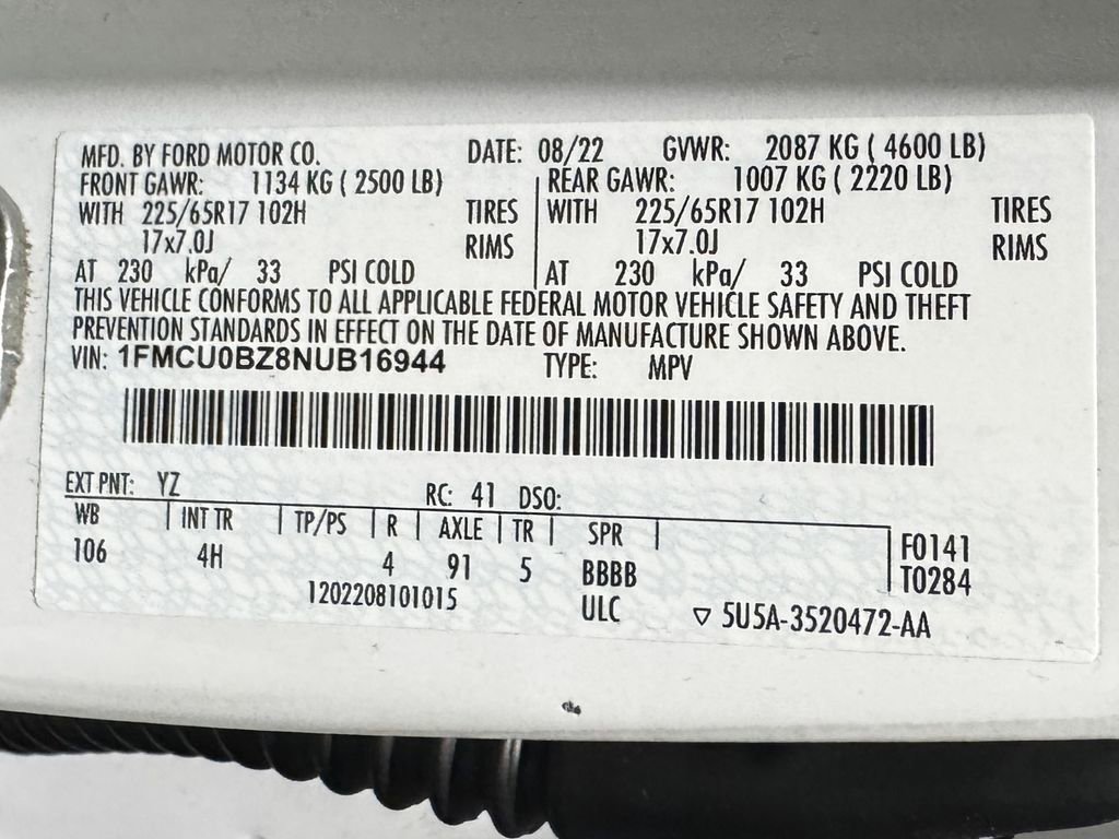 Used 2022 Ford Escape SE FWD image 41