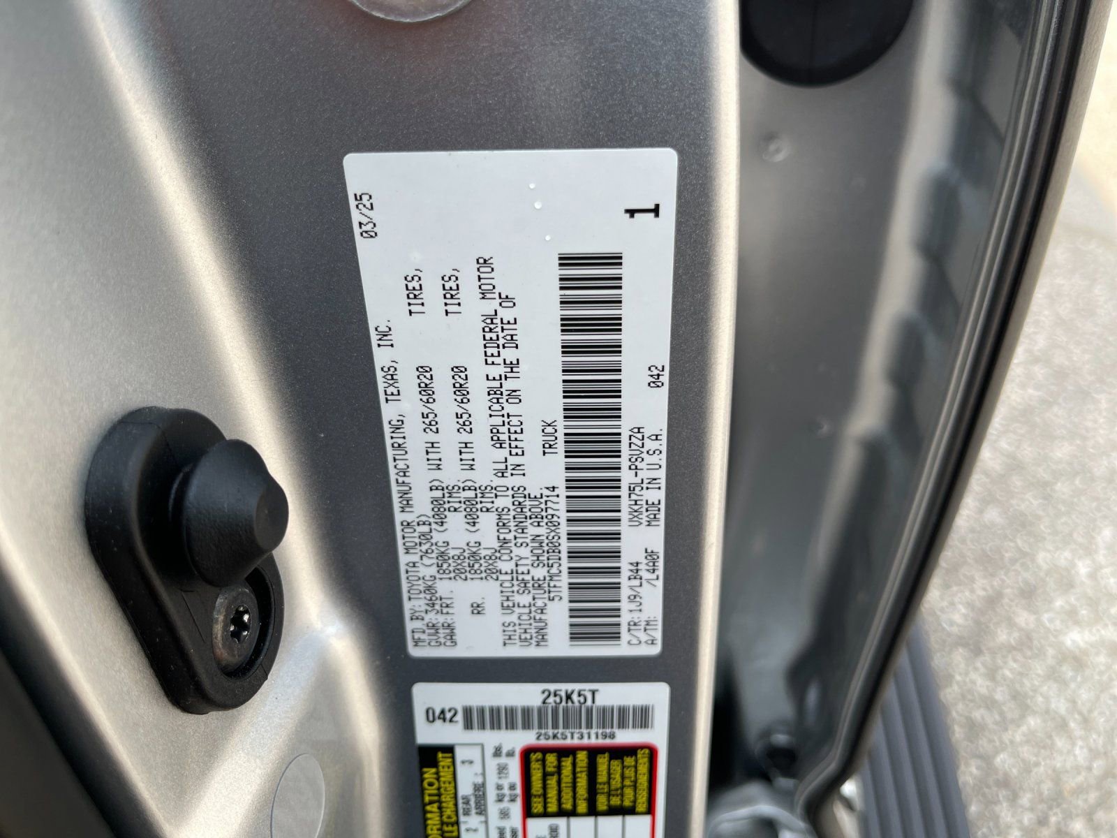 New 2025 Toyota Tundra 1794 Edition AWD/4WD image 33