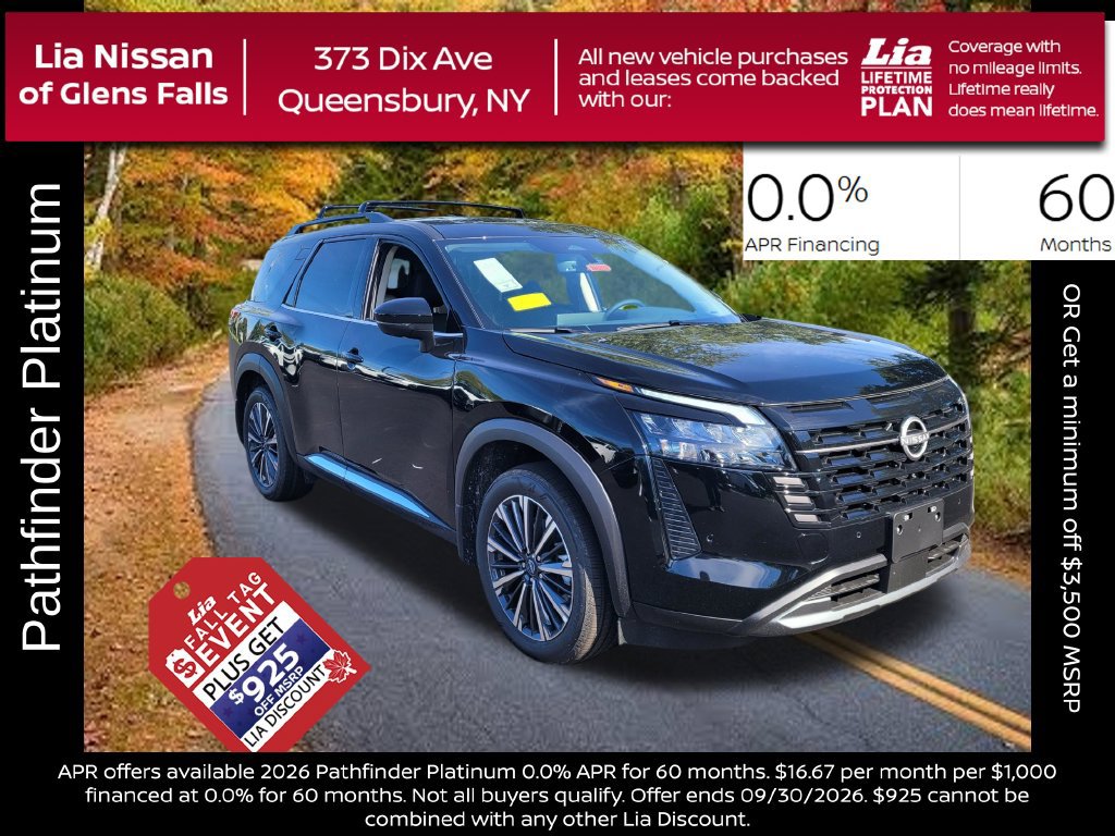 New 2026 Nissan Pathfinder Platinum w/ Cargo Package