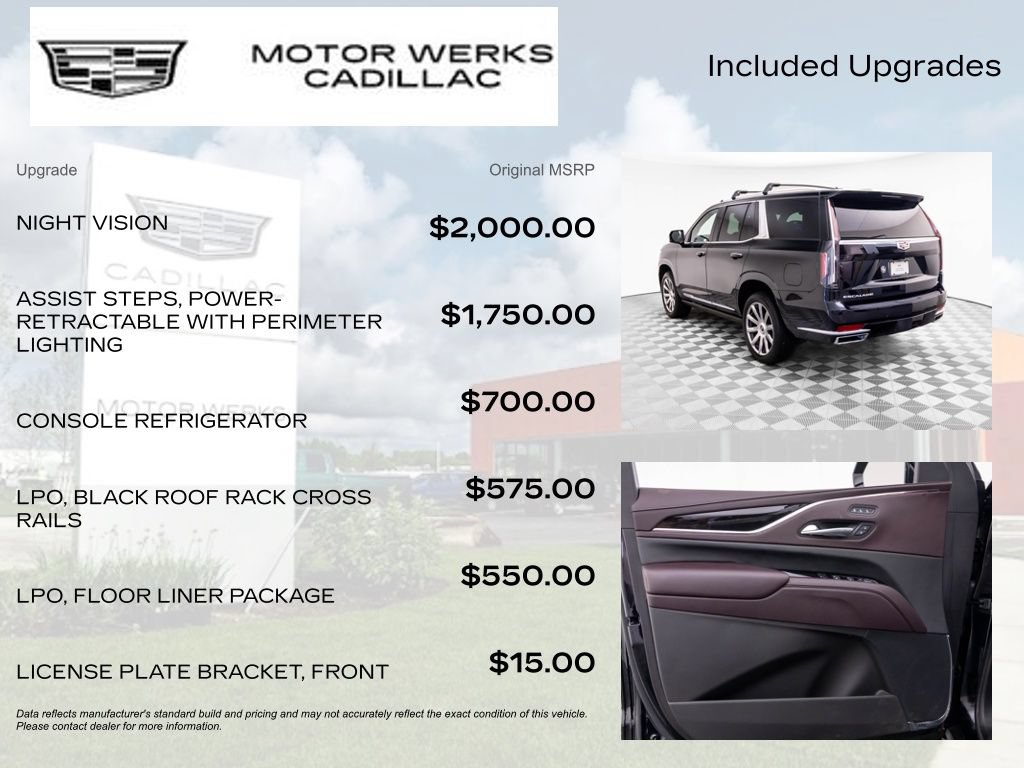 Certified 2024 Cadillac Escalade Premium Luxury Platinum w/ LPO, Floor Liner Package AWD/4WD image 4