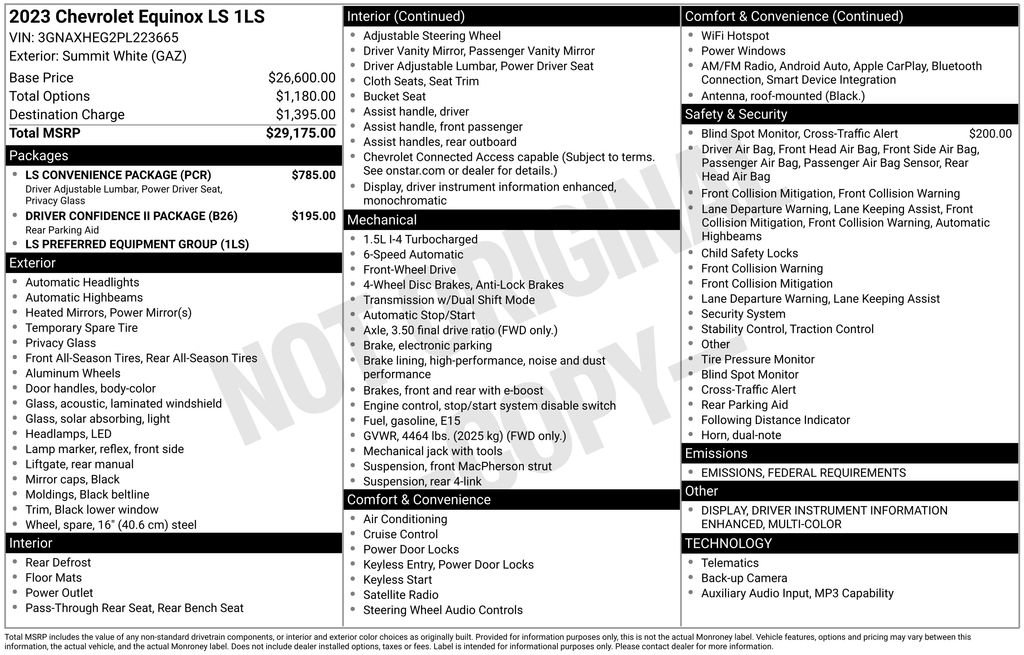 Used 2023 Chevrolet Equinox LS w/ LS Convenience Package image 35