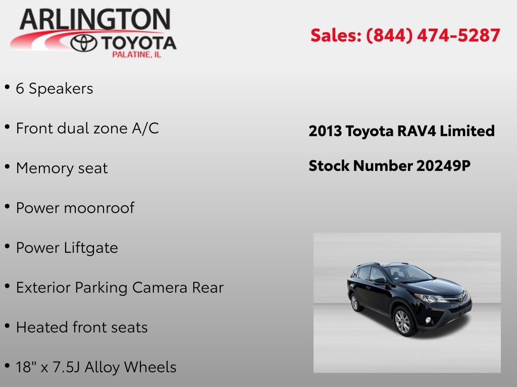 Used 2013 Toyota RAV4 Limited AWD/4WD image 2
