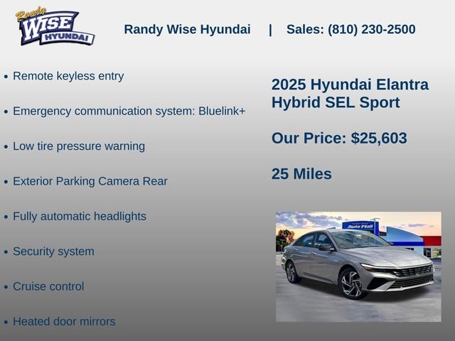 New 2025 Hyundai Elantra SEL image 10