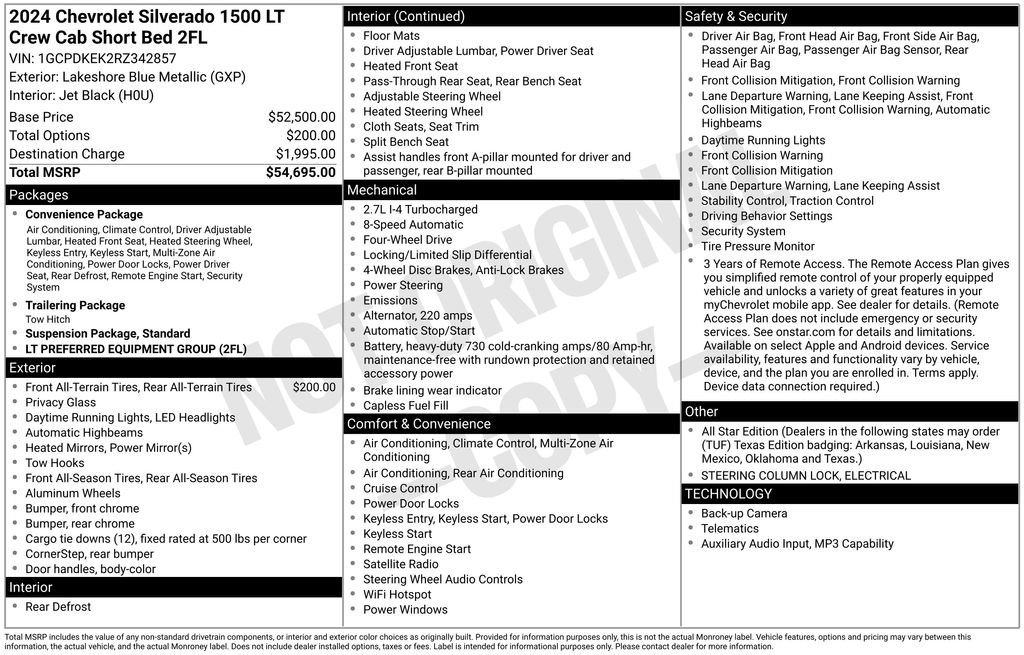 Used 2024 Chevrolet Silverado 1500 LT AWD/4WD image 10