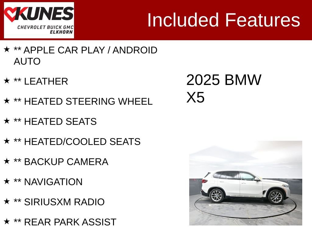 Used 2025 BMW X5 xDrive50e image 2