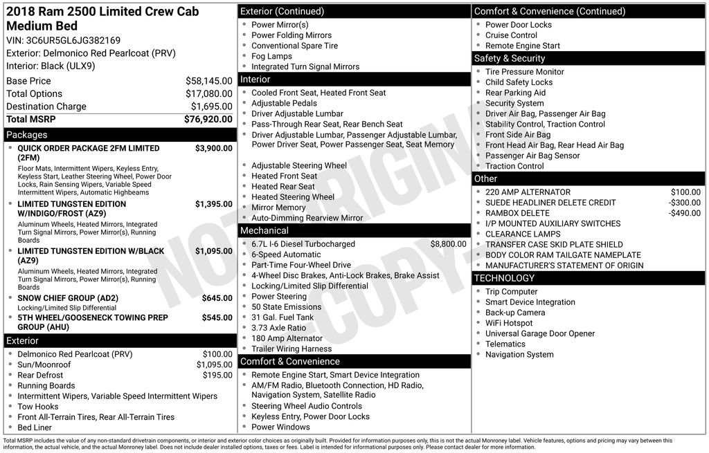 Used 2018 RAM 2500 Limited AWD/4WD image 6