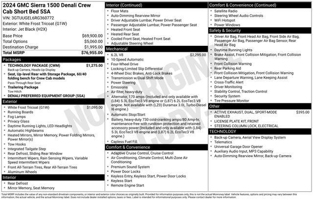 Used 2024 GMC Sierra 1500 Denali w/ Technology Package AWD/4WD image 4