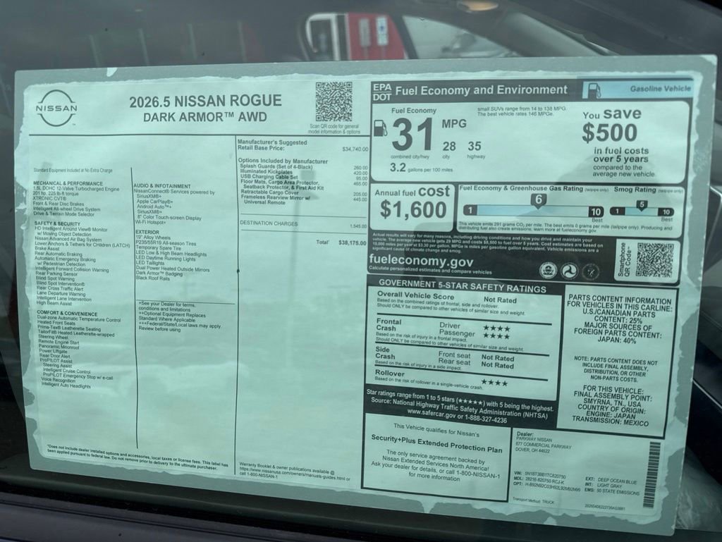 New 2026 Nissan Rogue SV AWD/4WD image 32