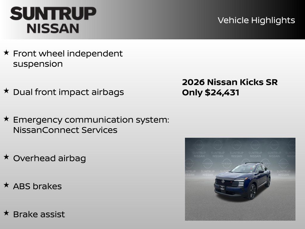 Certified 2026 Nissan Kicks SR FWD image 24