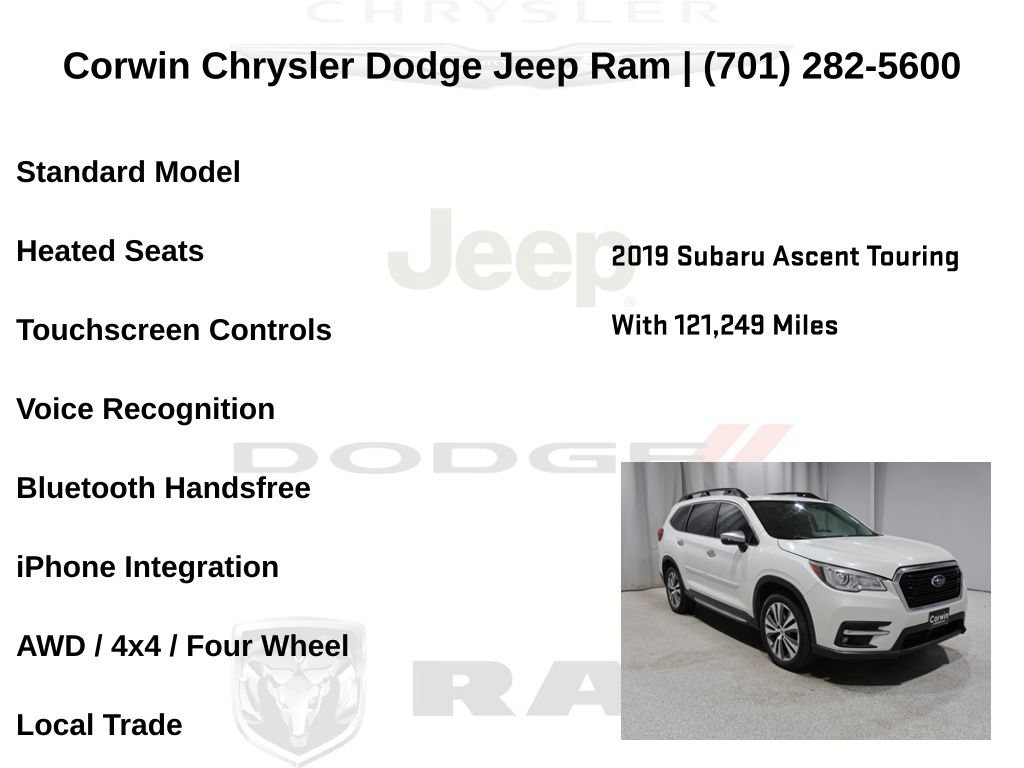 Used 2019 Subaru Ascent Touring AWD/4WD image 6