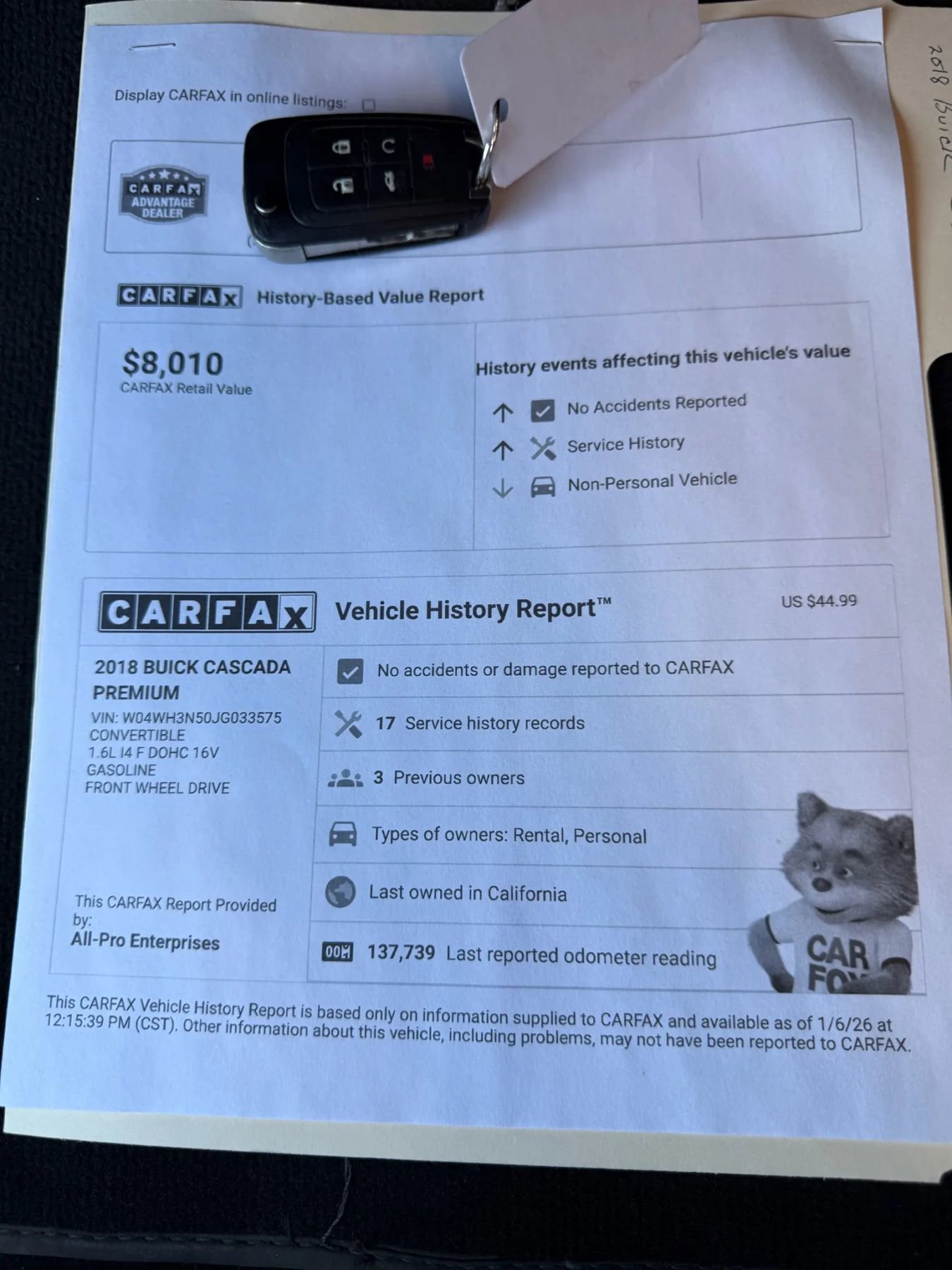 Used 2018 Buick Cascada Premium image 21