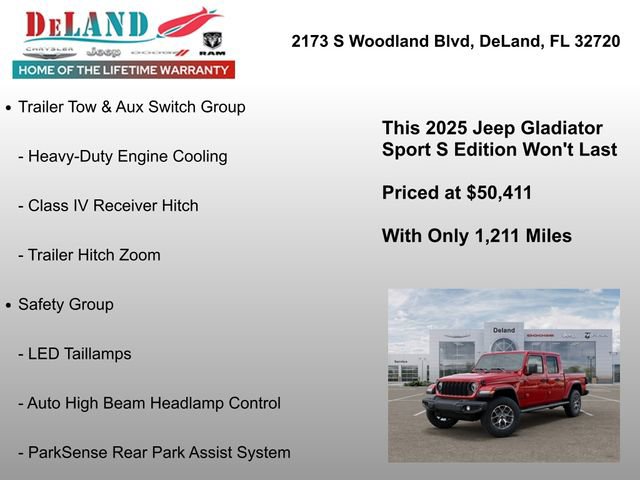 New 2025 Jeep Gladiator Sport AWD/4WD image 24