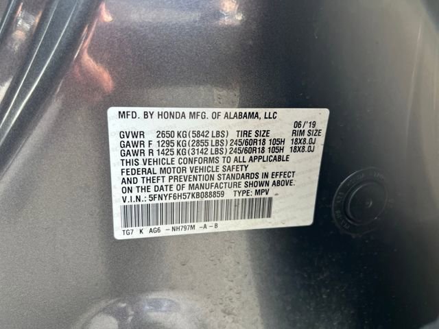 Used 2019 Honda Pilot EX-L image 19