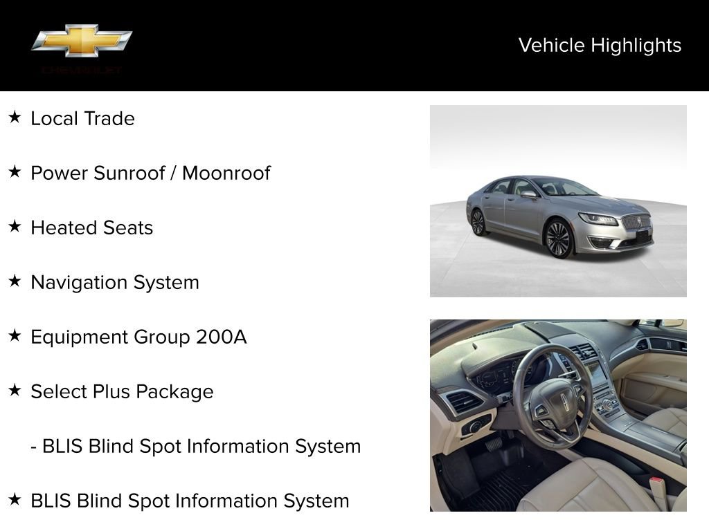 Used 2017 Lincoln MKZ Select w/ Select Plus Package image 19