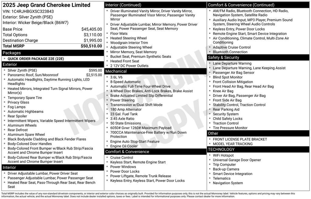 New 2025 Jeep Grand Cherokee Limited image 6