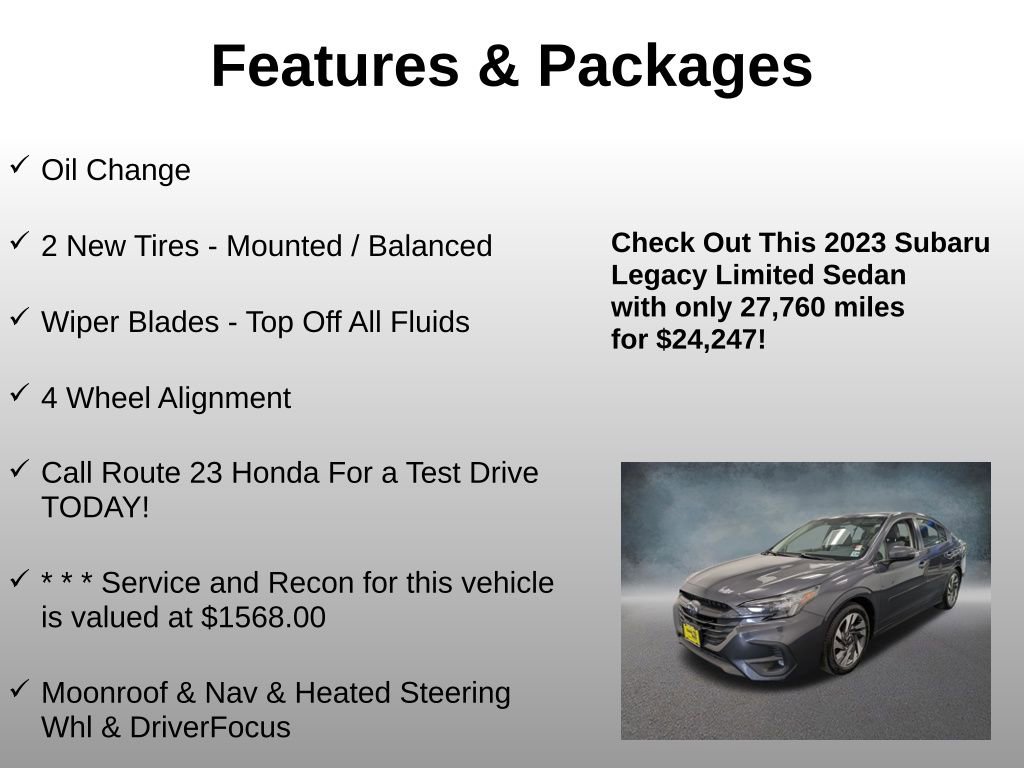 Used 2023 Subaru Legacy Limited image 4