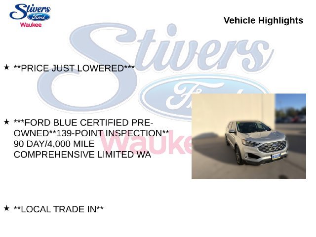 Used 2019 Ford Edge Titanium w/ Equipment Group 301A AWD/4WD image 9