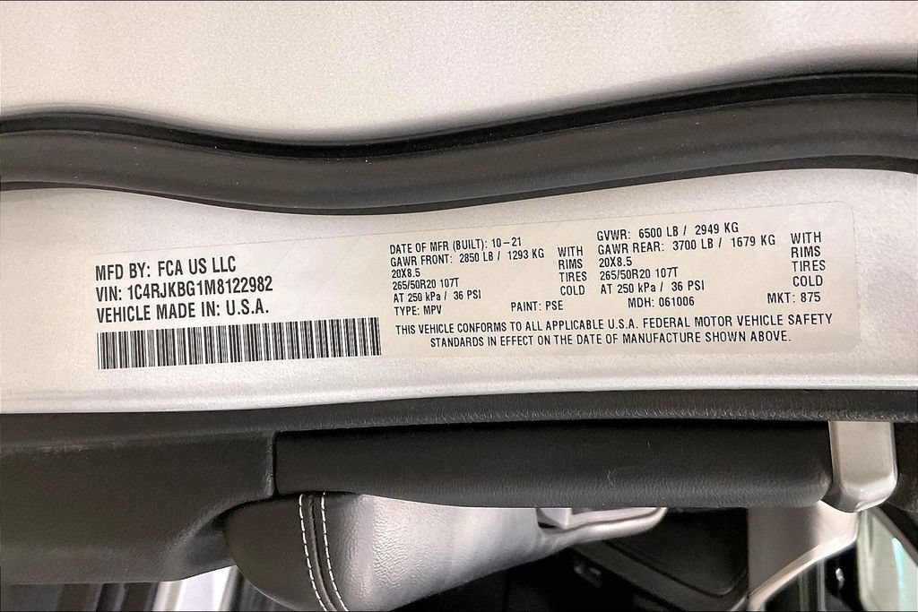 Used 2021 Jeep Grand Cherokee L Limited w/ Luxury Tech Group II AWD/4WD image 20