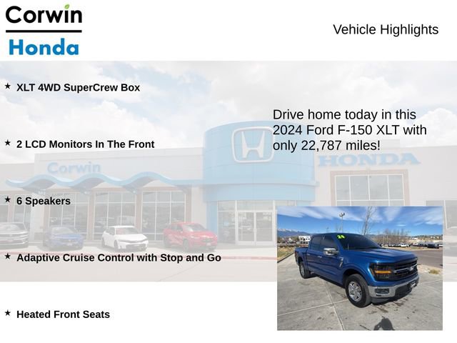 Used 2024 Ford F150 XLT w/ Equipment Group 302A MID AWD/4WD image 6