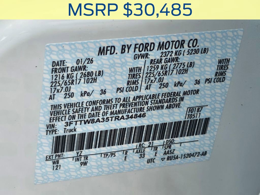 New 2026 Ford Maverick XL image 35