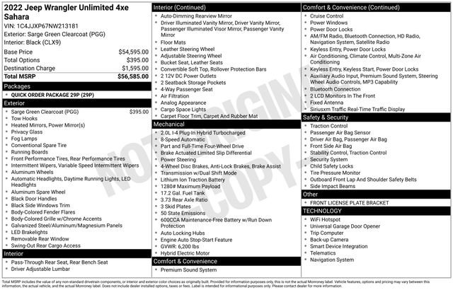 Used 2022 Jeep Wrangler Unlimited Sahara image 43