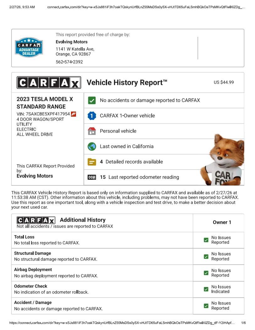 Used 2023 Tesla Model X image 2