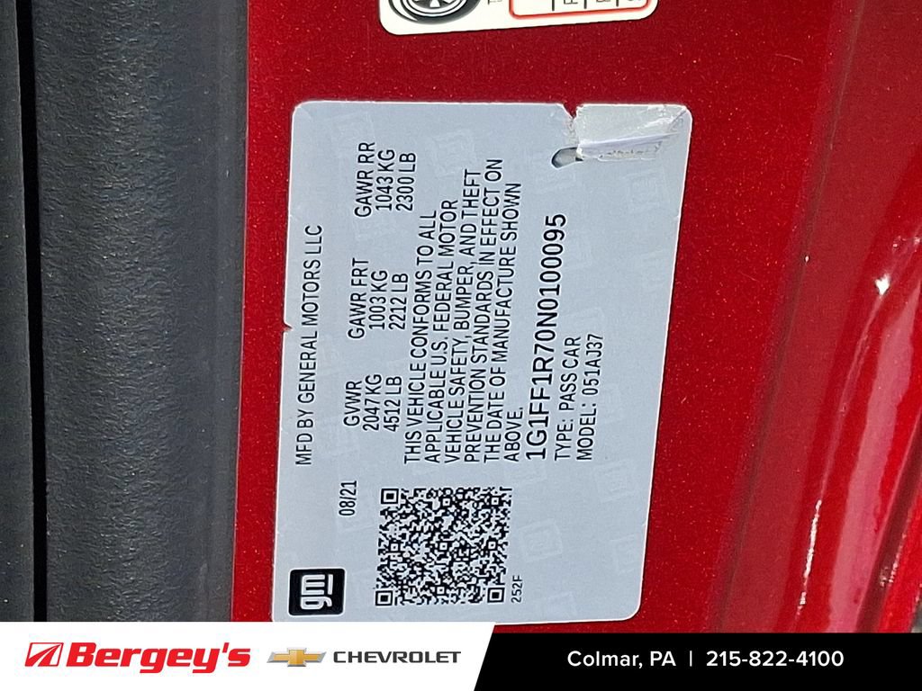Used 2022 Chevrolet Camaro SS RWD image 27