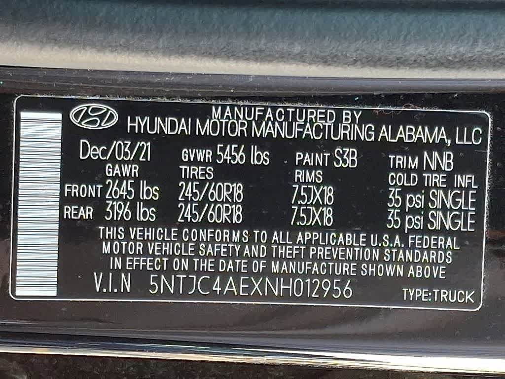 Used 2022 Hyundai Santa Cruz SEL w/ Activity Package FWD image 27