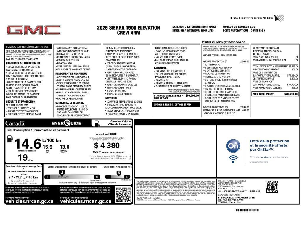 Used 2026 GMC Sierra 1500 Elevation AWD/4WD image 2