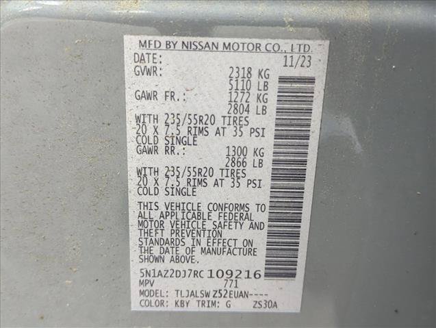 Used 2024 Nissan Murano Platinum w/ Cargo Package FWD image 26