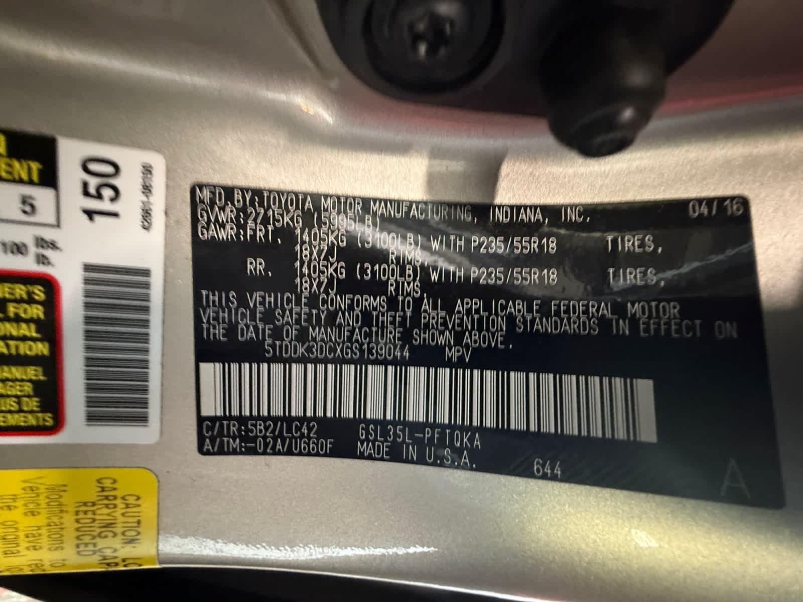 Used 2016 Toyota Sienna XLE AWD/4WD image 25