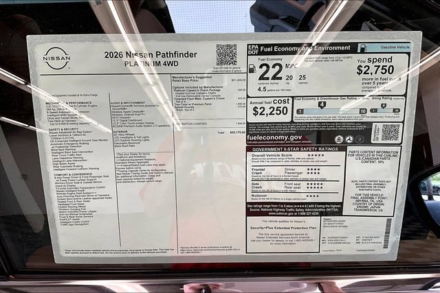 New 2026 Nissan Pathfinder Platinum AWD/4WD image 42