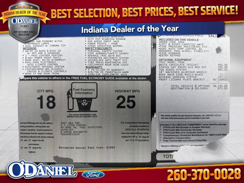 Used 2007 Lincoln MKX 2WD image 1