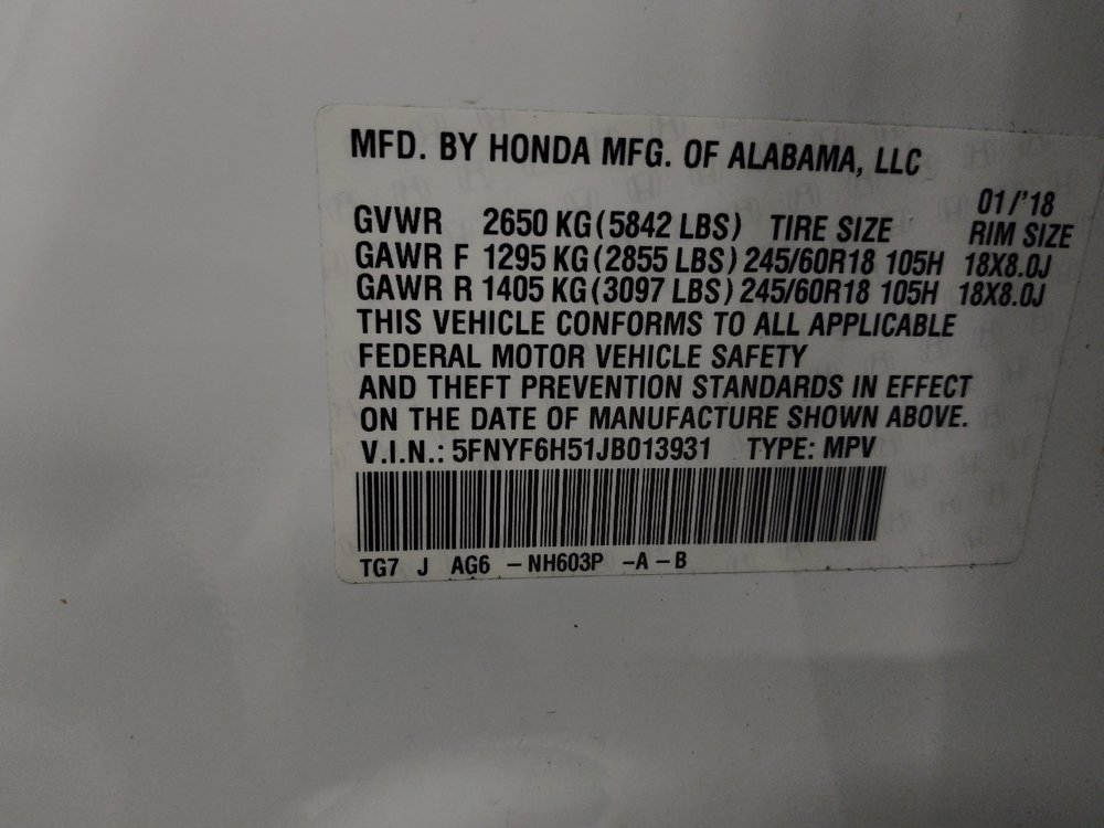 Used 2018 Honda Pilot EX-L image 33