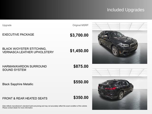 Used 2021 BMW X4 M40i w/ Executive Package AWD/4WD image 4