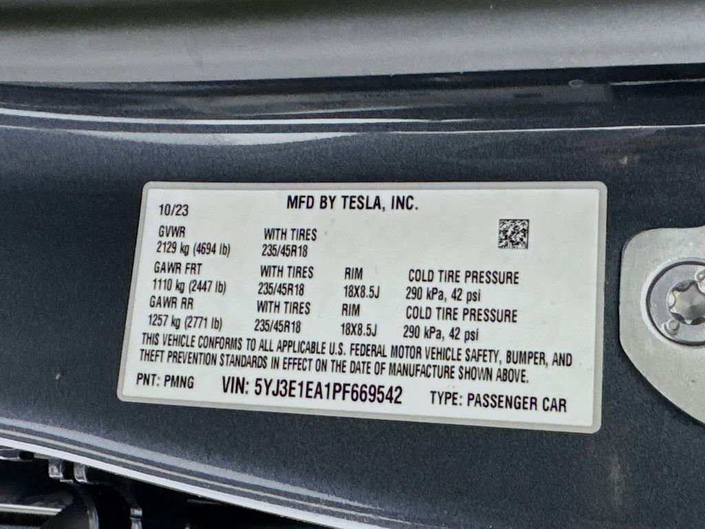 Used 2023 Tesla Model 3 Standard Range RWD image 56